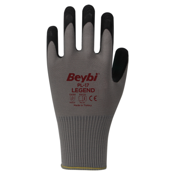 PL17 Strick-Latexhandschuhe aus Polyester Handschuhe 8