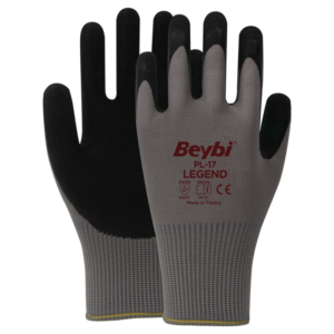 PL17 Strick-Latexhandschuhe aus Polyester Handschuhe